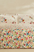 Karaca Home Parlen Pamuklu 4 Mevsim 200 x 220 cm Çarşaflı Çiçekli Çift Kişilik Nevresim Takımı Fuşya