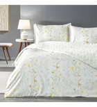 Linens Allday Bliss Saten 4 Mevsim 200 x 220 cm Çarşaflı Çiçekli Çift Kişilik Nevresim Takımı Beyaz