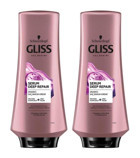 Gliss Serum Deep Repair Hint İnciri - Protein Kompleksi Etki Yıpranmış Saçlar İçin Kadın Saç Kremi 2x360 ml