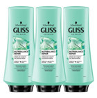Gliss Nutribalance Repair Huş Ağacı Suyu - Prebiyotik Aktifler Etki Tuzsuz Boyalı Saçlar Tüm Saçlar İçin Durulanmayan Kadın Saç Kremi 3x360 ml
