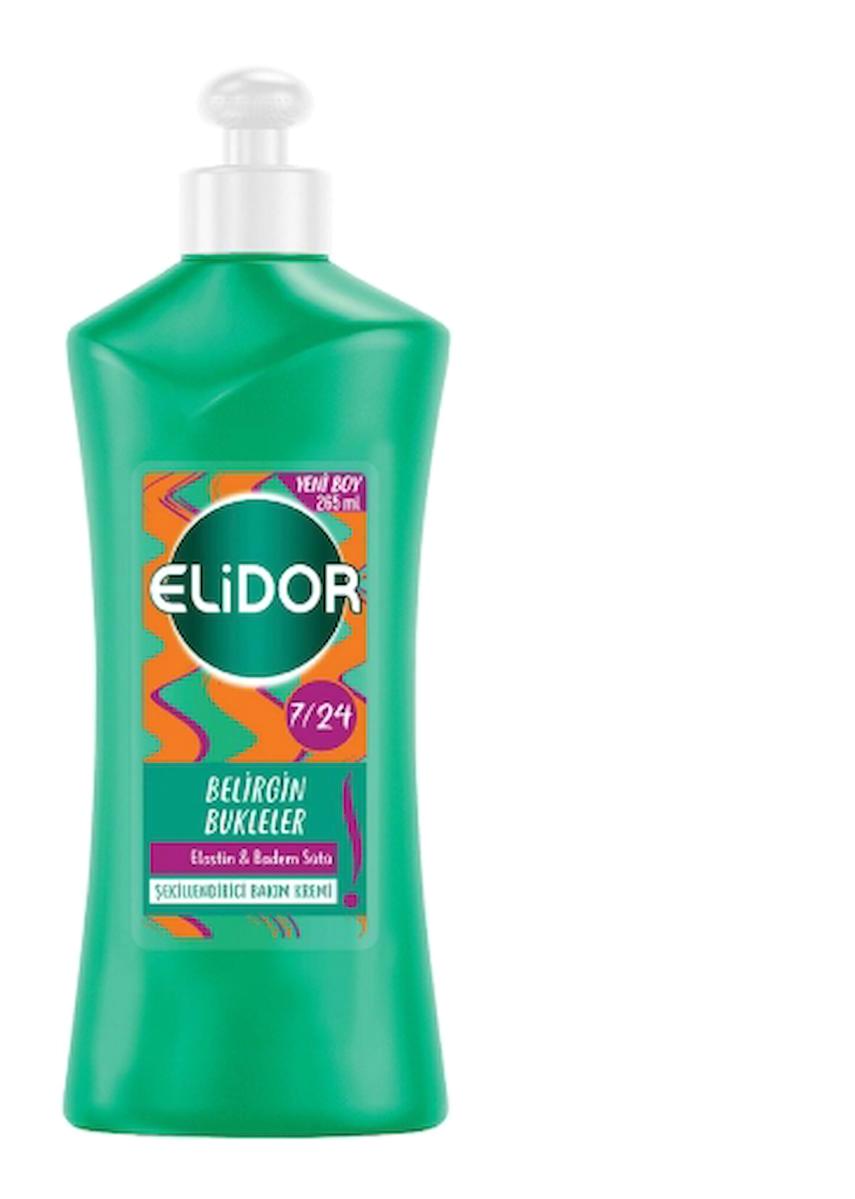 Elidor 7/24 Badem Sütü - Elastin Etki Tüm Saçlar İçin Durulanmayan Kadın Saç Kremi 6x265 ml