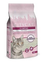 City Cat Bebek Pudralı Topaklanan İnce Taneli Bentonit Kedi Kumu 10 lt
