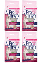 Pro Line Bebek Pudrası Topaklanan İnce Taneli Bentonit Kedi Kumu 4x10 lt