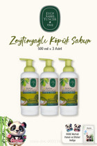 Eyüp Sabri Tuncer Doğal Zeytinyağlı Nemlendiricili Organik Köpük 3'lü 500 ml Sıvı Sabun