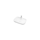 Lapino Premium Class Klasik Tekli 60 cm Seramik Tezgah Üstü Oval Lavabo Beyaz