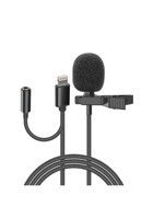 Snopy SN-MTK35 Profesyonel Condenser Kablolu Yayıncı Yaka Mikrofonu Siyah