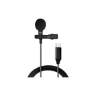 Magicvoice JH-042 Profesyonel Condenser Type C Kablolu Yayıncı Yaka Mikrofonu Siyah