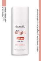 Dermoskin Be Bright Medium Güneş Koruyuculu Likit Tüp Fondöten 33 ml