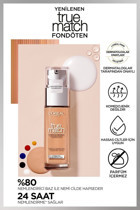 L'Oreal Paris True Match 2R Rose Vanilla Likit Şişe Fondöten 30 ml