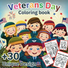 Veterans Day Coloring Bookillustrations And Quotes To Color For Kids, Toddler & Teens - Fun Bold And Easy, Celebrate Freedom And Independence Oldham, Jame Independently Publıshed