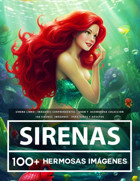 Sirena Libro - Imgenes Sorprendentes - Gran Y Asombrosa Coleccin100 Sirenas Imgenes - Para Nios Y Adultos Villaneuva, Jana Independently Publıshed