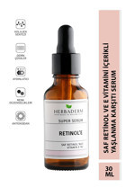 Herbaderm Super Retinollü Canlandırıcı Yaşlanma Kırışıklık Karşıtı Jel Yüz Serumu 30 ml