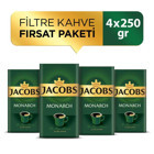 Jacobs Monarch Brezilya Arabica Öğütülmüş Filtre Kahve 4x250 gr