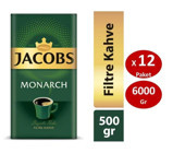 Jacobs Monarch Brezilya Arabica Öğütülmüş Filtre Kahve 12x500 gr