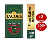 Jacobs Monarch Brezilya Arabica Öğütülmüş Filtre Kahve 2x500 gr