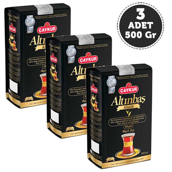 Çaykur Altınbaş Siyah Çay 3x500 gr