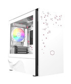 Cooler Master S400 RGB Sıvı Soğutmalı 1 Fanlı Beyaz Dikey Kullanım Micro ATX Bilgisayar Kasası