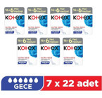 Kotex Ultra Gece Orta 22'li Hijyenik Ped 7 Adet