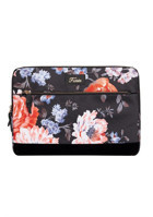 Fudela Black Roses Çiçekli İki Gözlü Oxford Kumaş 15.6 inç Laptop Kılıfı Çok Renkli