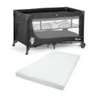 Gulz Lindo 20 kg Kapasiteli Ayarlanabilir Taşınabilir Katlanabilir 70x120 cm Sallanan Anne Yanı Park Yatak Siyah