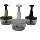 Mien 1750 ml Plastik Hazneli Tek Bıçaklı Mini Üstten Basmalı Doğrayıcı Çok Renkli