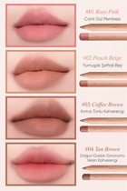 Kremsi Formüle Sahip Dudak Kalemi ve Kalemtıraş Seti Clio Velvet Lip Pencil Set (01 Rosy Pink)