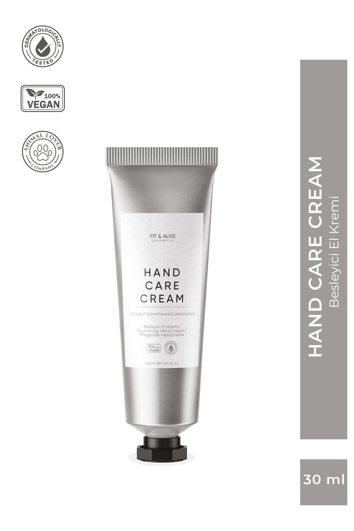 Fitalive Besleyici Shea Yağlı Tüm Ciltler Organik Vegan Parfümsüz El Kremi 30 ml