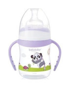 Bebedor B-88322 Polipropilen Kulplu Desenli Mor Biberon 150 ml