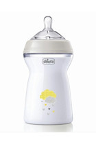 Chicco Naturel Feeling Polipropilen Gaz Yapmayan Antikolik Kulpsuz 6+ Ay Desenli Şeffaf Biberon 330 ml