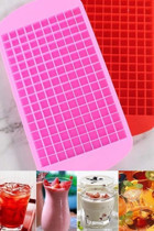 Arnillo Silikon Mini Pembe Küp Buz Kalıbı
