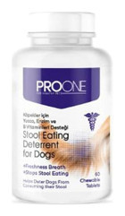 Pro One Dışkı Yeme Önleyici ve Temiz Nefes B Vitamini Sağlığı İçin 60 Tablet Köpek Vitamini