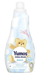 Yumoş Extra Saf Beyaz Bebek Konsantre 50 Yıkama Yumuşatıcı 12x1200 ml