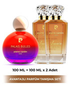 Pierre Cardin Palais Bulles ve Lumiere De La Vie 3 Parça Kadın Parfüm Seti EDP