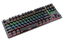 Btpouy Biojee İngilizce Q RGB 87 Tuşlu Black Switch Kablolu Siyah Mekanik Gaming Klavye