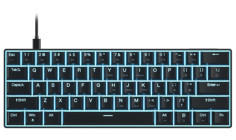 Daconovo Outemu İngilizce Q RGB 61 Tuşlu Black Switch Kablolu Siyah Mekanik Gaming Klavye