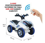 UJ Toys Ranger 6 V Üstü Açık Tek Kişilik Akülü ATV Beyaz