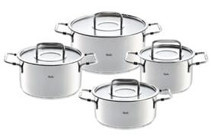 Fissler Bonn 8 Parça Çelik Kapaklı Çelik Saplı Çelik Tencere Seti