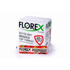 Florex Çilek Kokulu Büzgülü Büyük Boy 65x70 cm Çöp Poşeti 10x25 Adet Beyaz