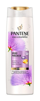 Pantene İpeksi Parlaklık Arındırıcı Düz Saçlar İçin Kremsiz Şampuan Unisex Şampuanı 350 ml