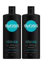 Syoss Nemlendirici Düz Saçlar İçin Kremsiz Şampuan Unisex Şampuanı 2x500 ml