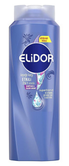 Elidor Superblend Kepek Karşıtı Düz Saçlar İçin Çay Ağacı Kremli Şampuan 2 si Bir Arada Unisex Şampuanı 650 ml