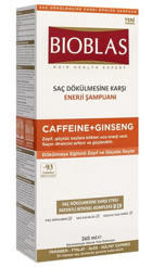 Bioblas Caffeine Ginseng Onarıcı Düz Saçlar İçin Sülfatsız Keratin Parabensiz Kremsiz Şampuan Unisex Şampuanı 360 ml