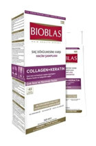 Bıoblas Collagen Onarıcı Düz Saçlar İçin Sülfatsız Keratin Parabensiz Kremsiz Şampuan Unisex Şampuanı 360 ml