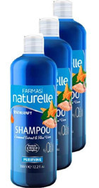 Farmasi Naturelle Sea Therapy Onarıcı Arındırıcı Düz Saçlar İçin Aloe Vera Kremsiz Şampuan Unisex Şampuanı 3x360 ml