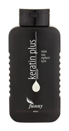 Funny Plus Onarıcı İnce Telli Düz Saçlar İçin Keratin Kremsiz Şampuan Unisex Şampuanı 400 ml
