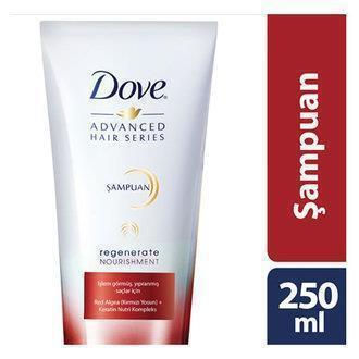 Dove Onarıcı Düz Saçlar İçin Kremsiz Şampuan Unisex Şampuanı 250 ml