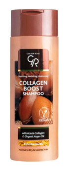 Golden Rose Prestige Collagen Boost Arındırıcı Düz Saçlar İçin Argan Yağlı Parabensiz Kremsiz Şampuan Unisex Şampuanı 430 ml