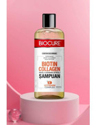 Biocure Biotin ve Collagen Onarıcı İnce Telli Düz Saçlar İçin Tuzsuz Sülfatsız Keratin Parabensiz Kremsiz Şampuan Unisex Şampuanı 360 ml