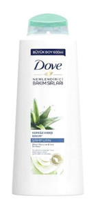 Dove Bakım Sırları Kepek Karşıtı Düz Saçlar İçin Aloe Vera Kremsiz Şampuan Unisex Şampuanı 6x400 ml