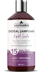 Yeşilmarka Natural Kepek Karşıtı Düz Saçlar İçin Sülfatsız Parabensiz Kremsiz Şampuan Unisex Şampuanı